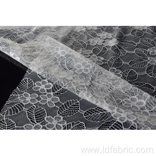 Nylon Polyester Flower Pattern Lace Fabric Design-A
